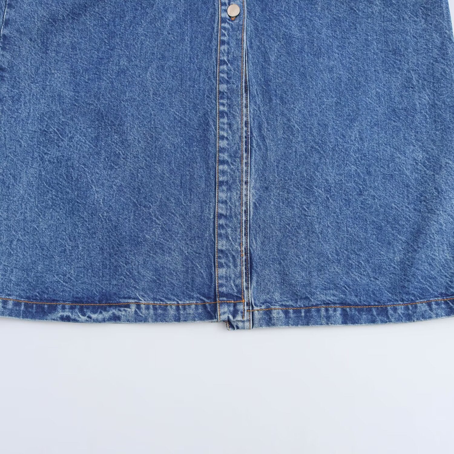 Vestido denim mezclilla