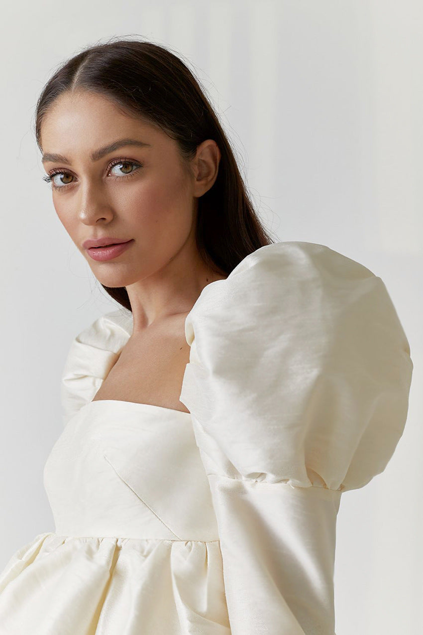 Vestido mini satén