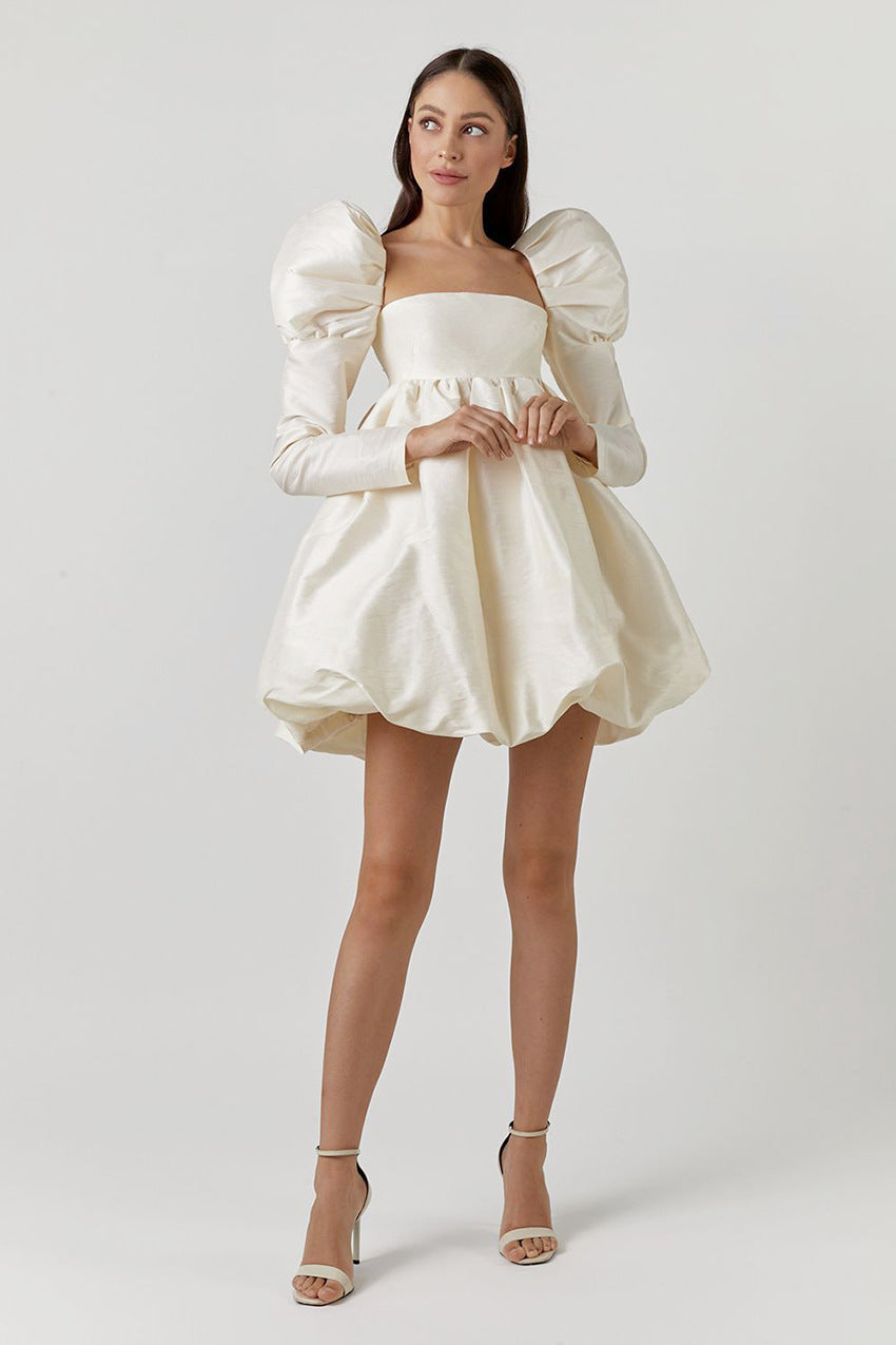 Vestido mini satén
