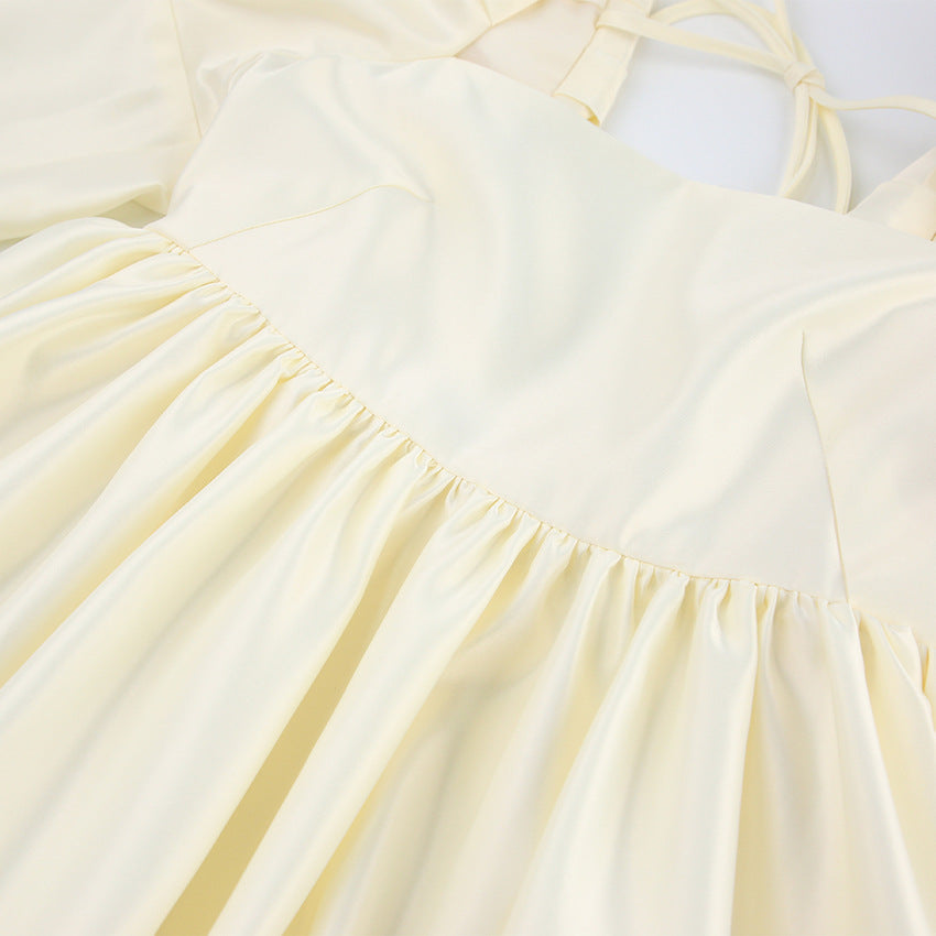 Vestido mini satén