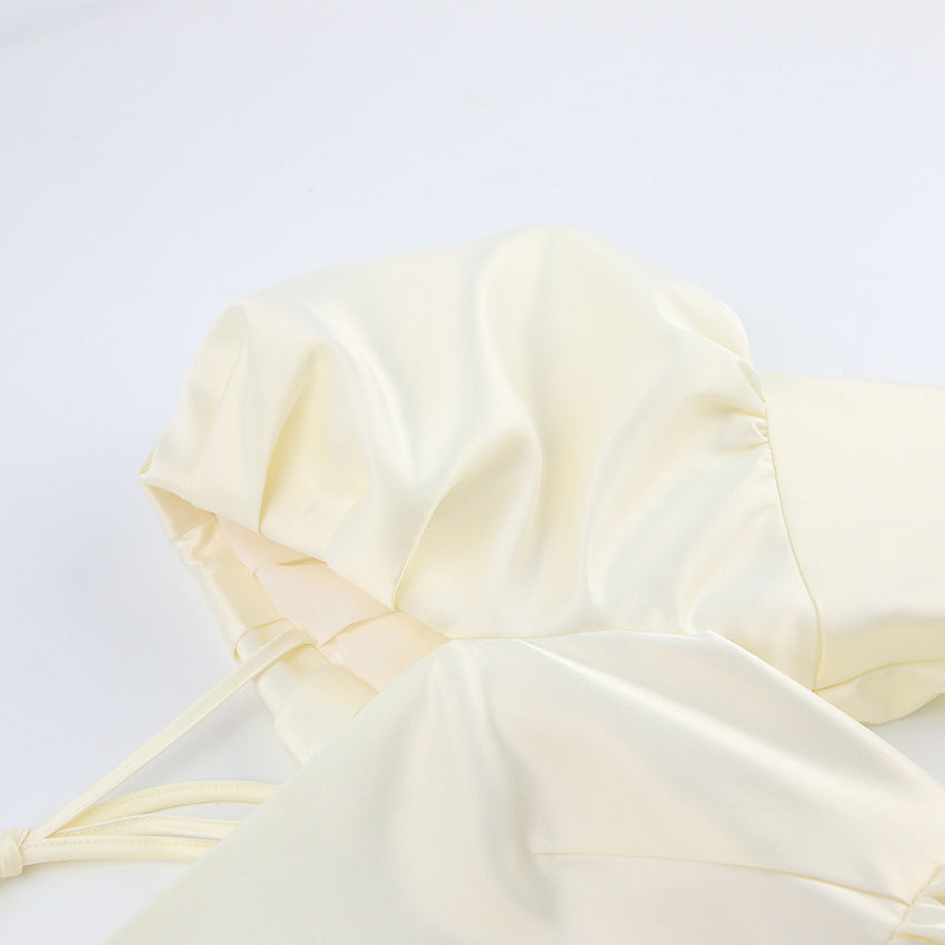 Vestido mini satén