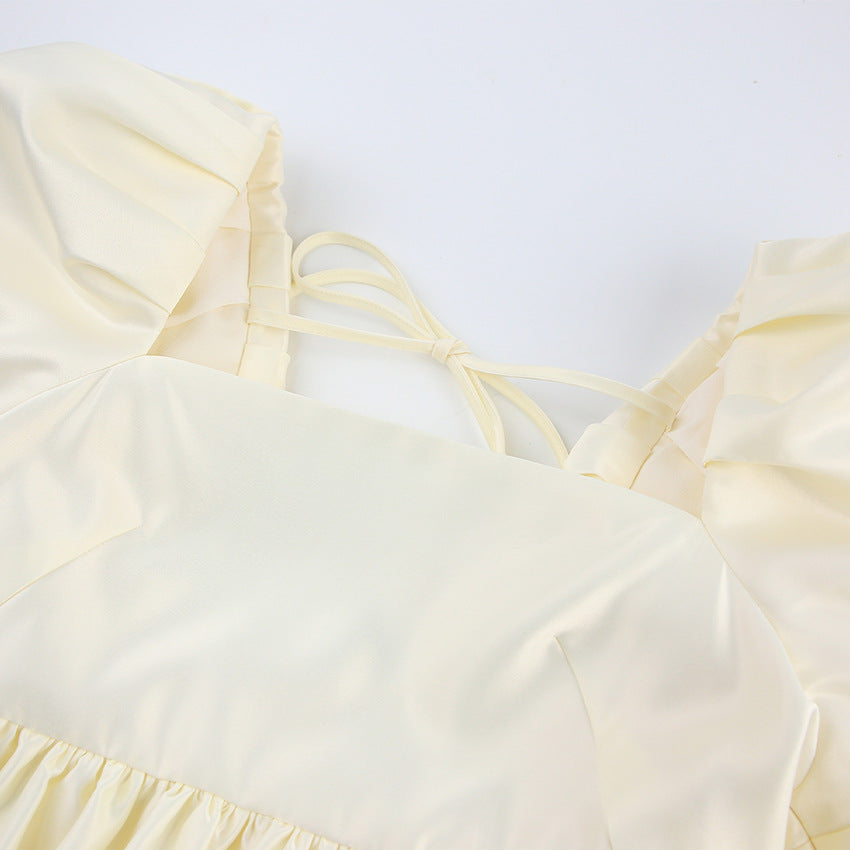 Vestido mini satén