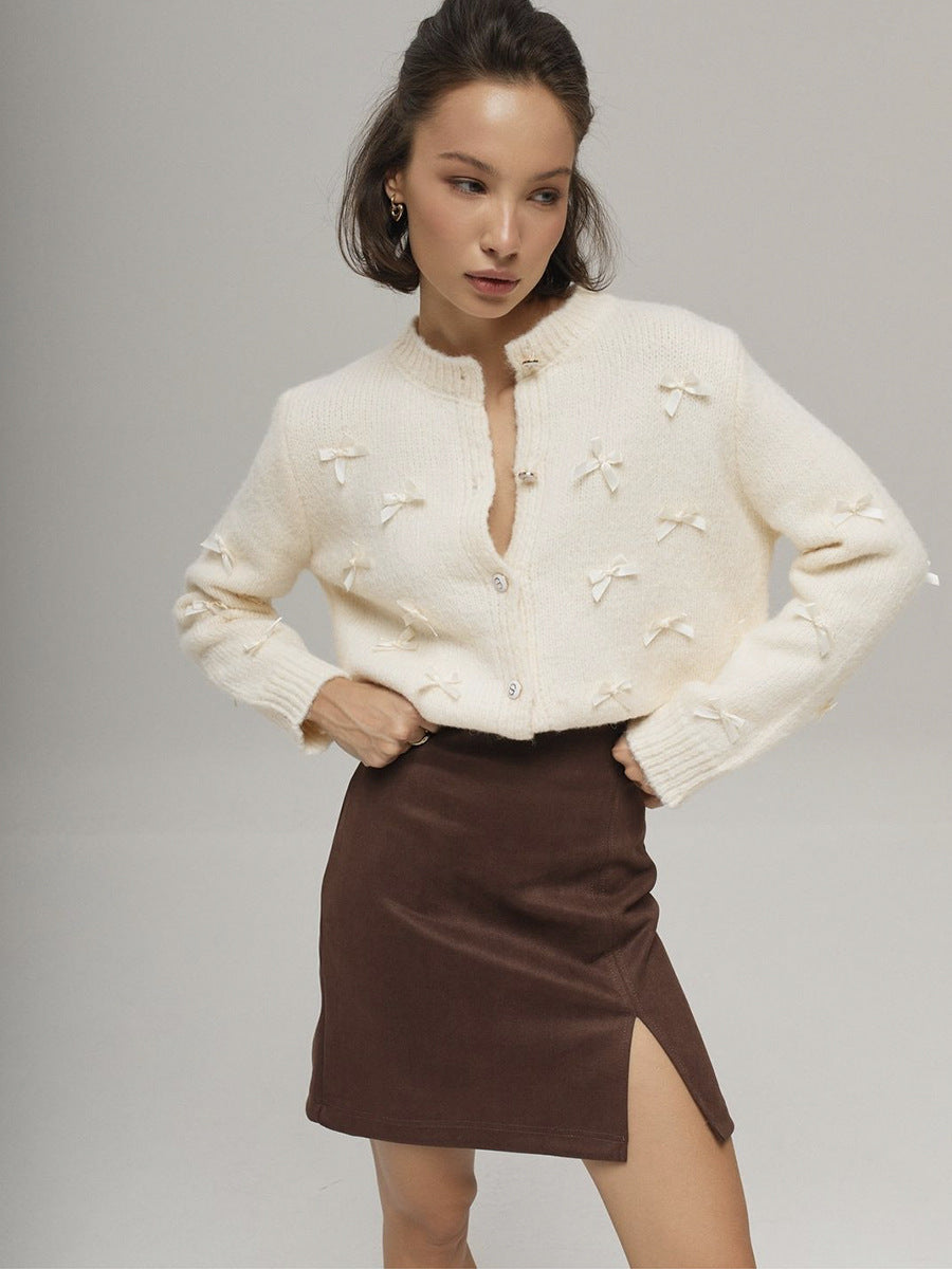 Cárdigan punto lazo