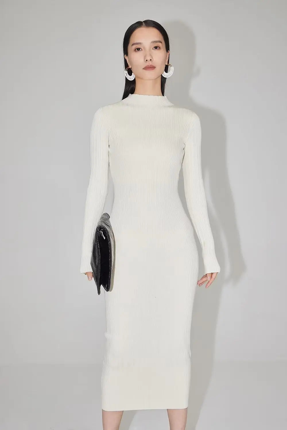 Vestido midi perkins