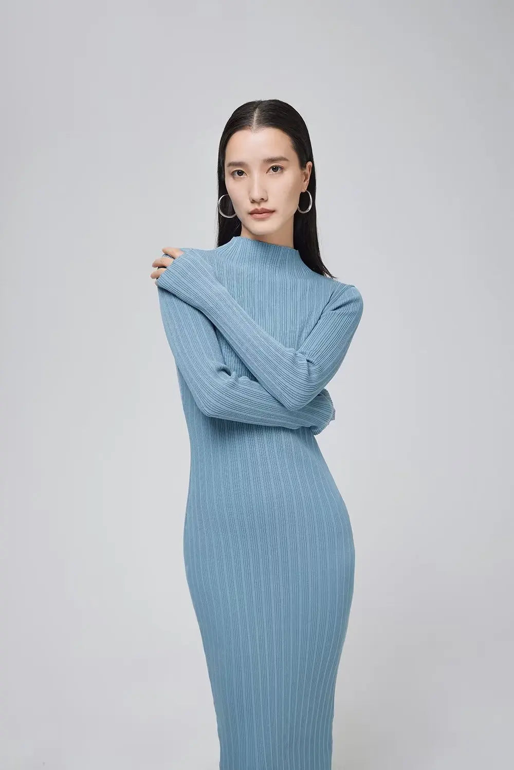 Vestido midi perkins