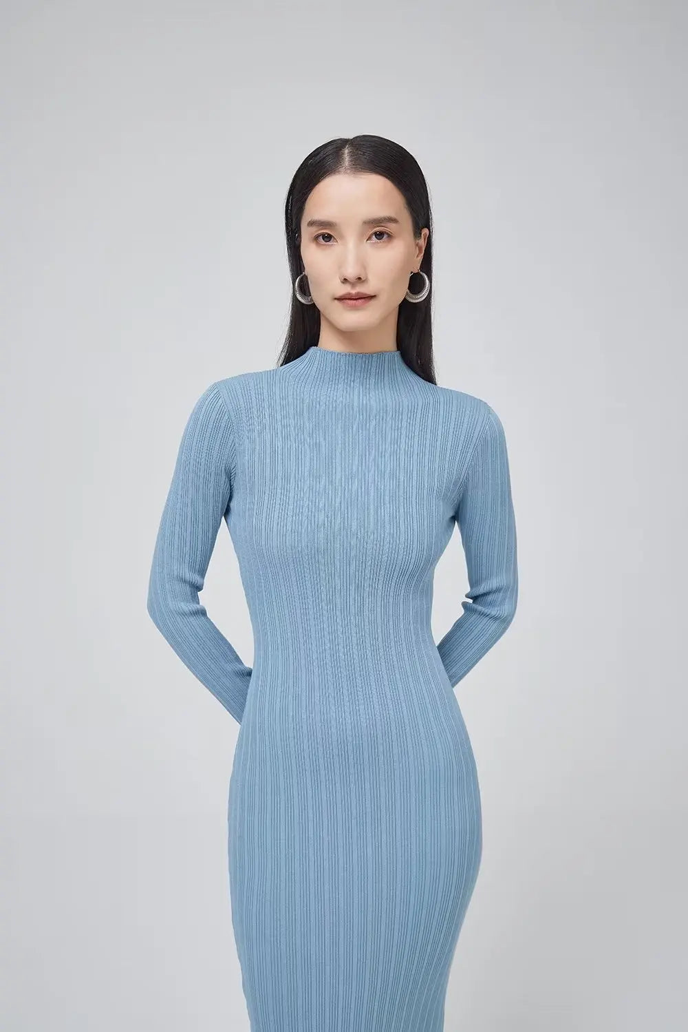 Vestido midi perkins