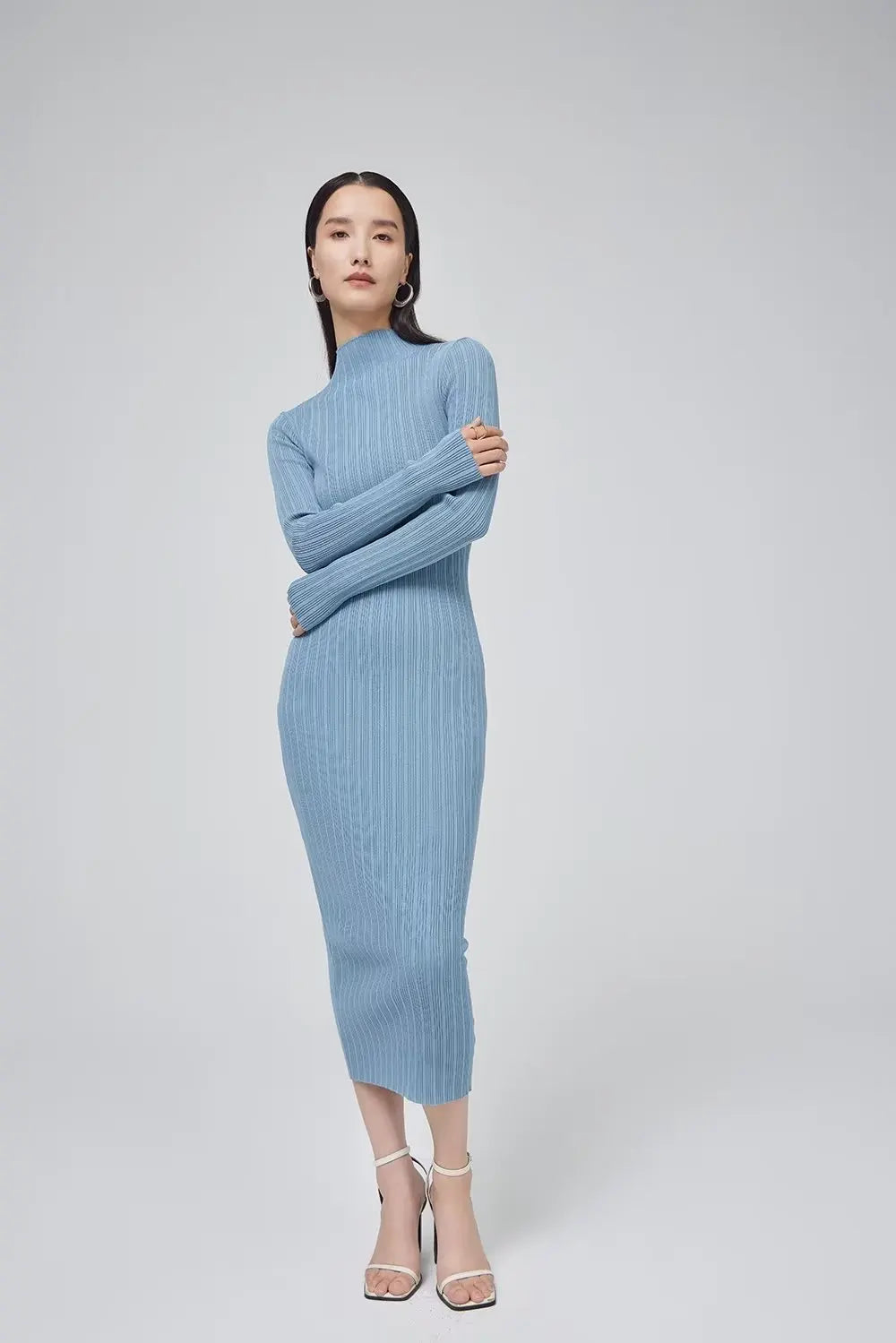 Vestido midi perkins