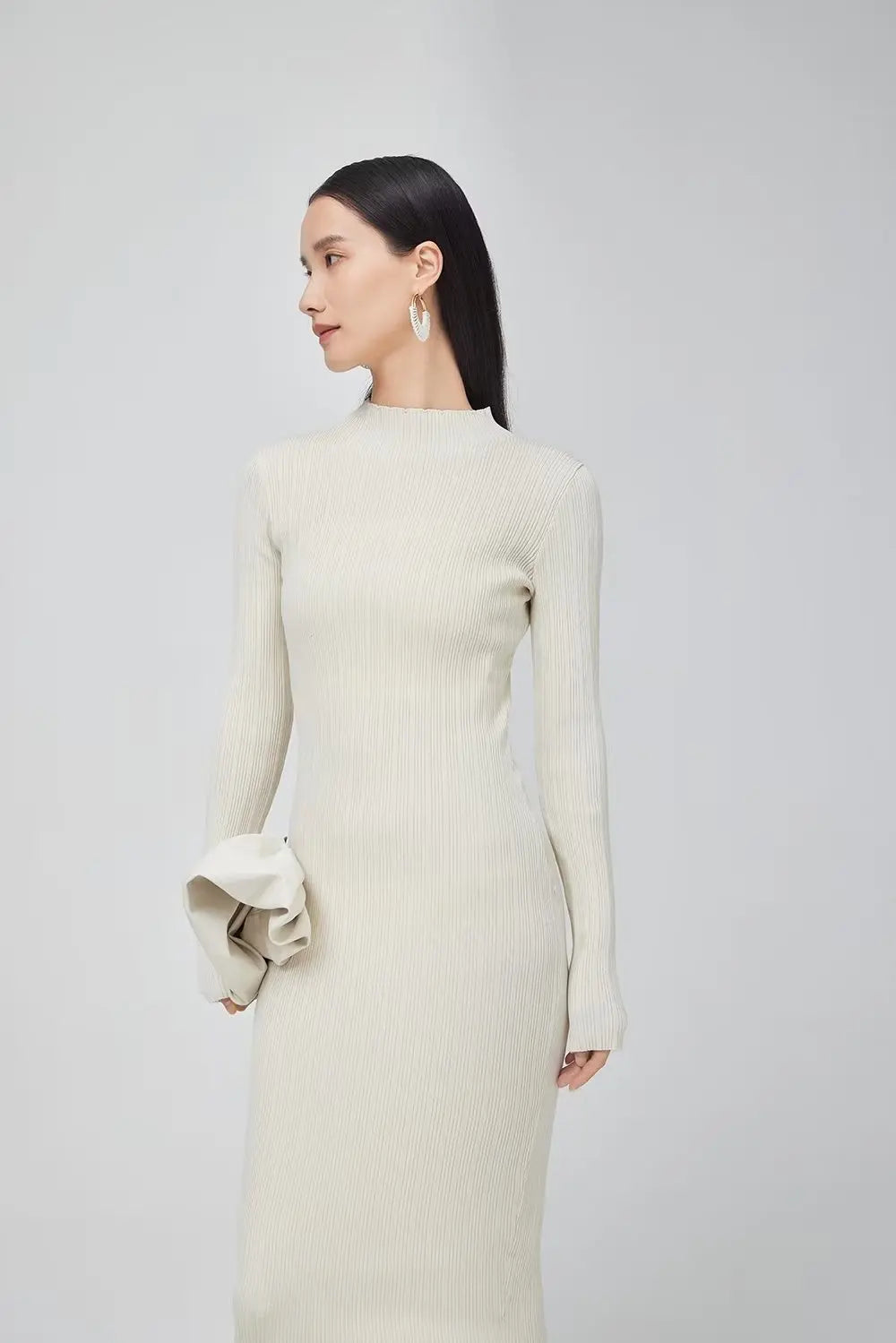 Vestido midi perkins