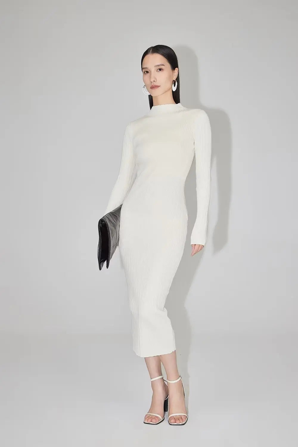 Vestido midi perkins