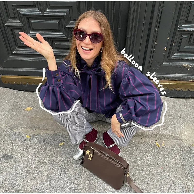 Camisa manga abullonada