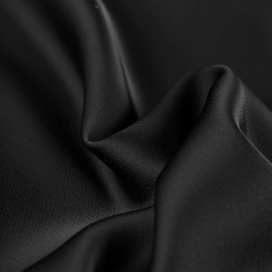 Camisa cordones satinada