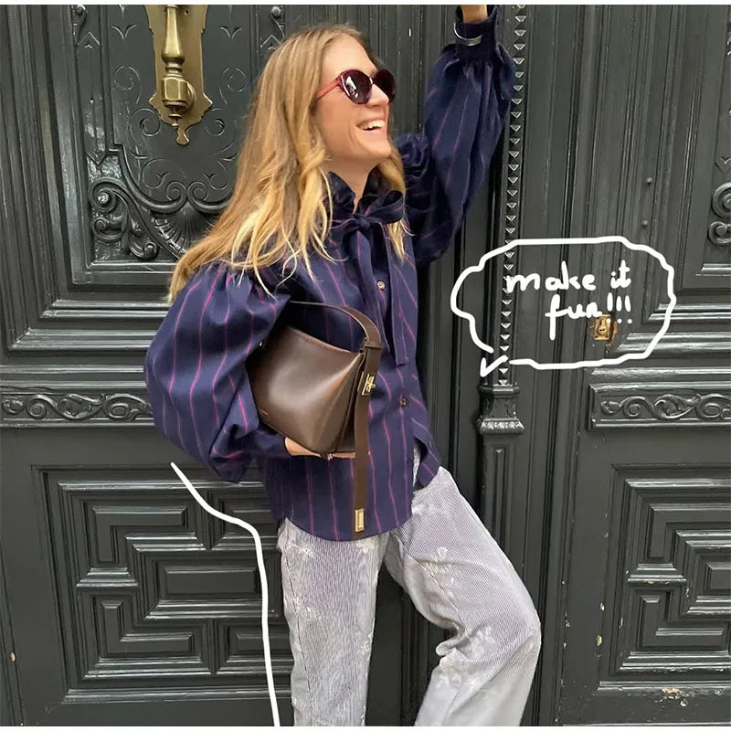 Camisa manga abullonada