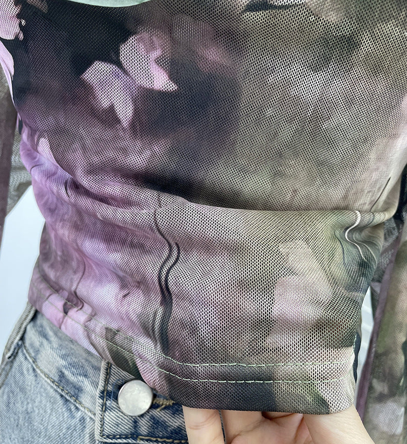 Camiseta off-shoulder muselina