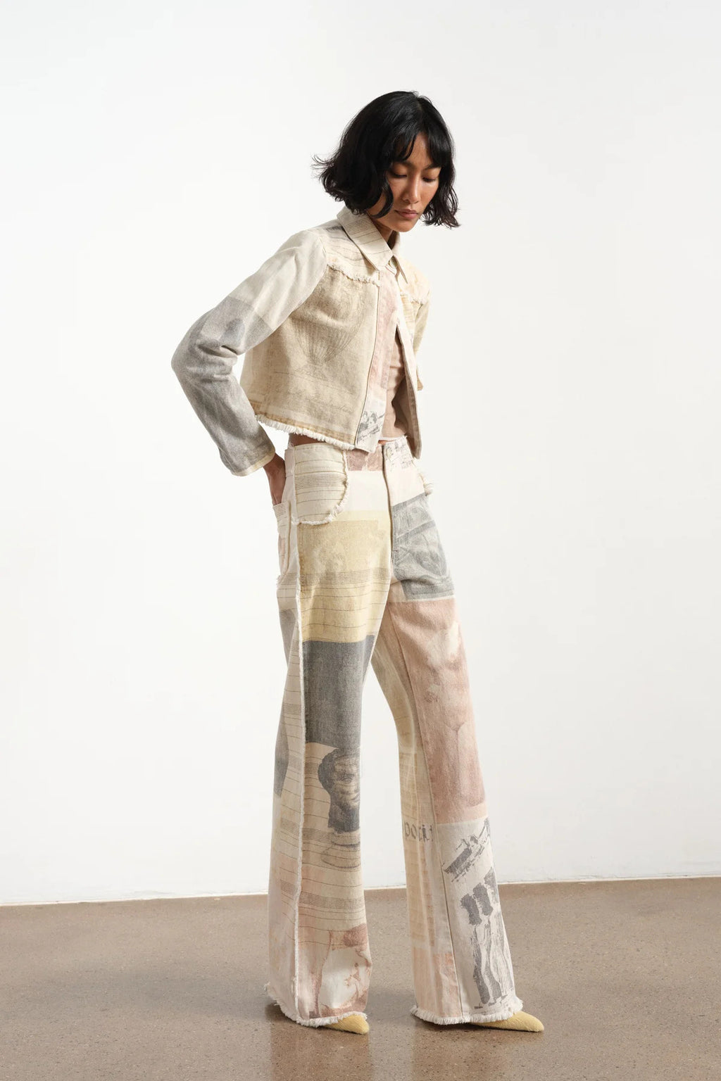 Pantalón patchwork